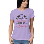 Women's Can Not See The Haters Over My Lashes Design Printed T-Shirt