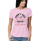 Women's Can Not See The Haters Over My Lashes Design Printed T-Shirt