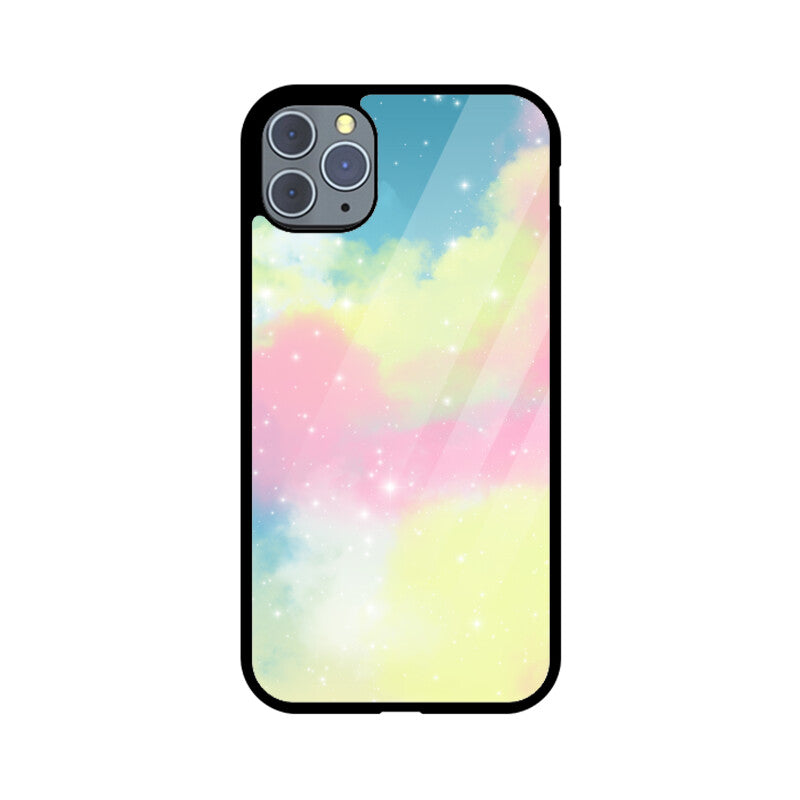 Pastel Mix1 Graphics Printed Glass Phone Cases from Creativeya