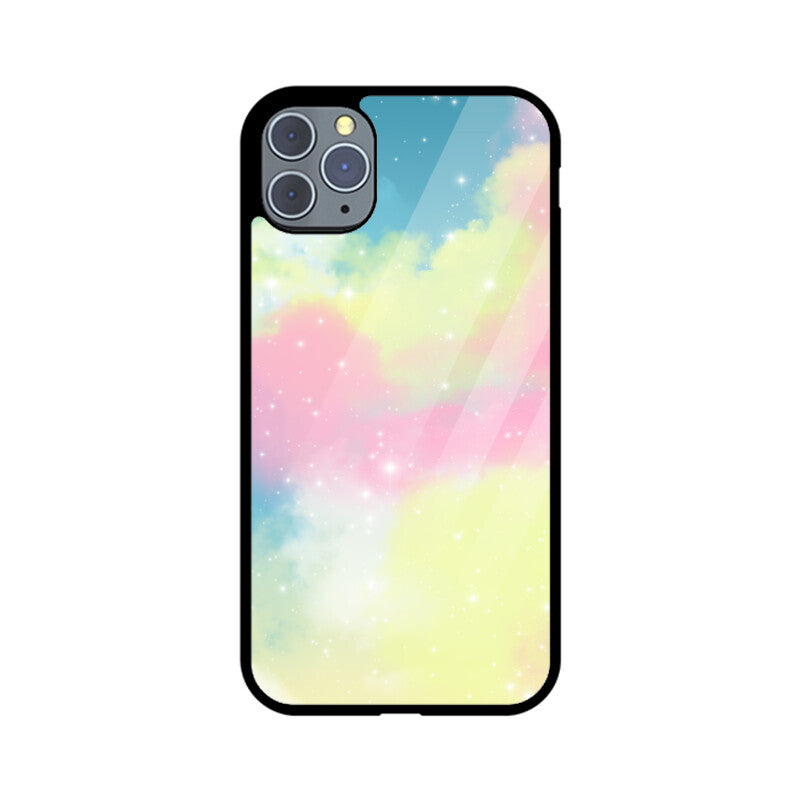 Pastel Mix1 Graphics Printed Glass Phone Cases from Creativeya