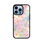 Pastel Mix Stars Graphics Printed Glass Phone Cases from Creativeya