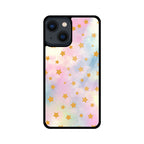 Pastel Mix Stars Graphics Printed Glass Phone Cases from Creativeya