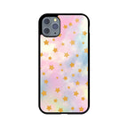 Pastel Mix Stars Graphics Printed Glass Phone Cases from Creativeya