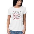 Women's Gloss Boss Design Printed T-Shirt