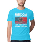 Men's Freedom Is Not Free I Paid For It United States Veteran Design Printed T-Shirt