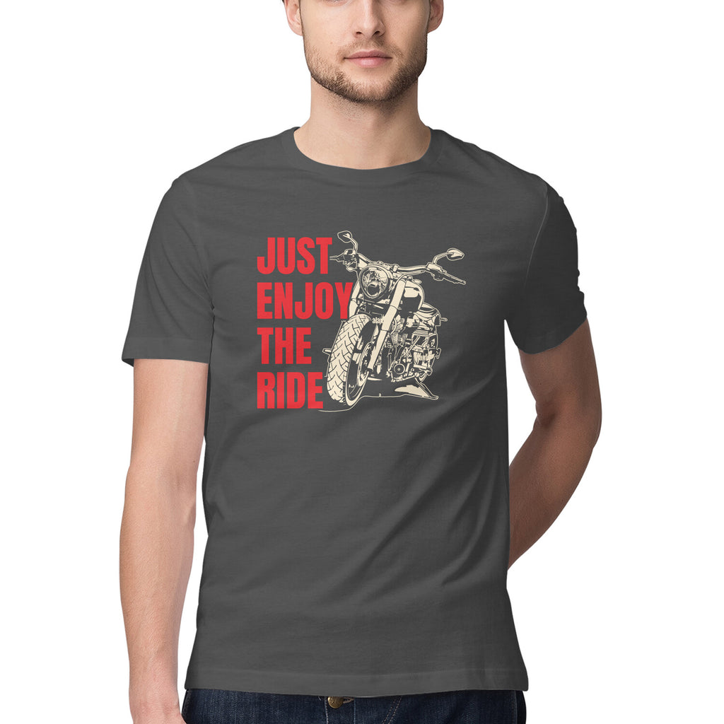 Men's Just Enjoy The Ride Design Printed T-Shirt