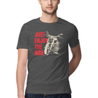 Men's Just Enjoy The Ride Design Printed T-Shirt