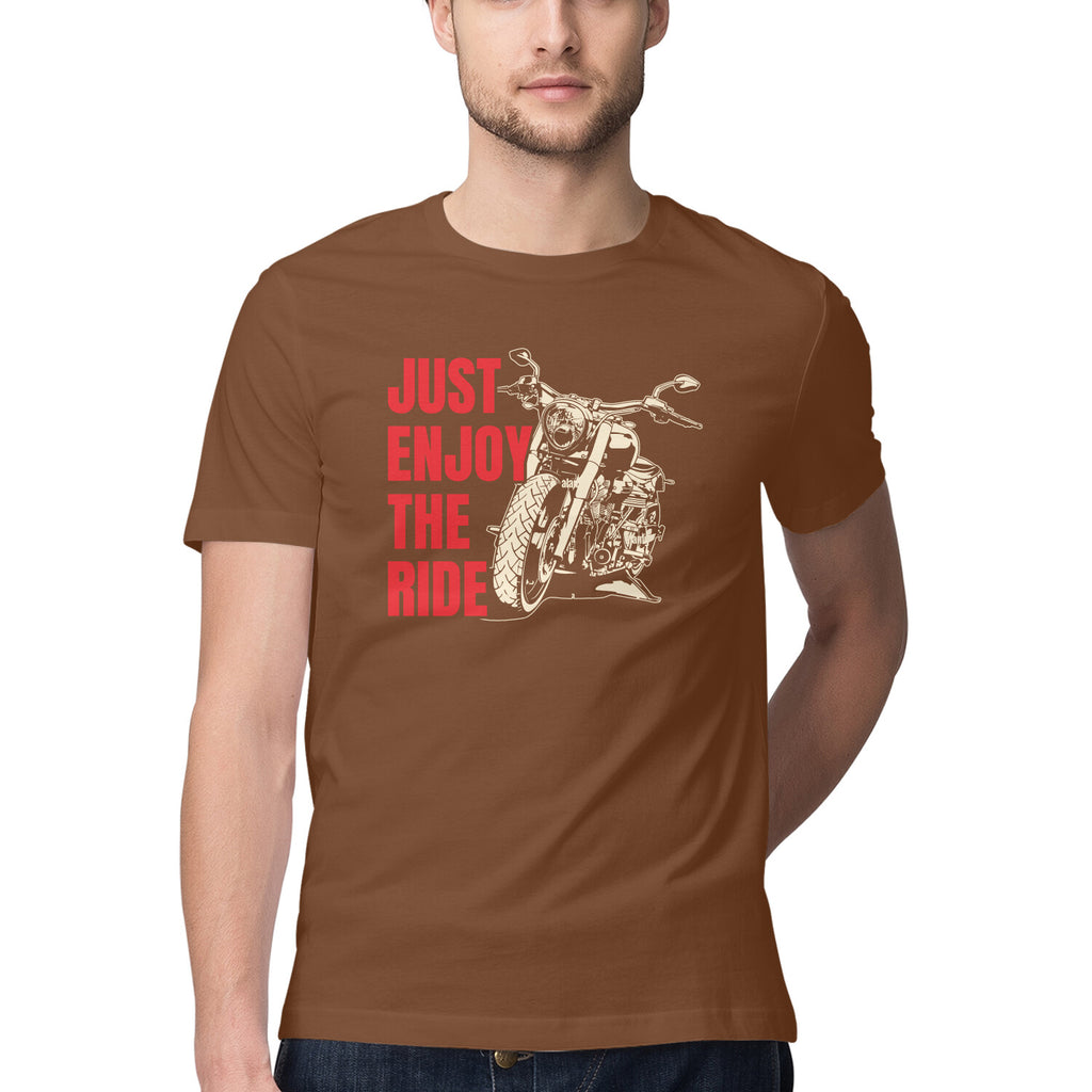 Men's Just Enjoy The Ride Design Printed T-Shirt
