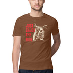 Men's Just Enjoy The Ride Design Printed T-Shirt