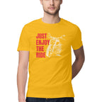 Men's Just Enjoy The Ride Design Printed T-Shirt