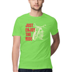 Men's Just Enjoy The Ride Design Printed T-Shirt