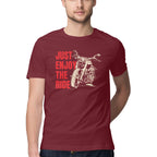 Men's Just Enjoy The Ride Design Printed T-Shirt