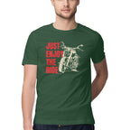 Men's Just Enjoy The Ride Design Printed T-Shirt