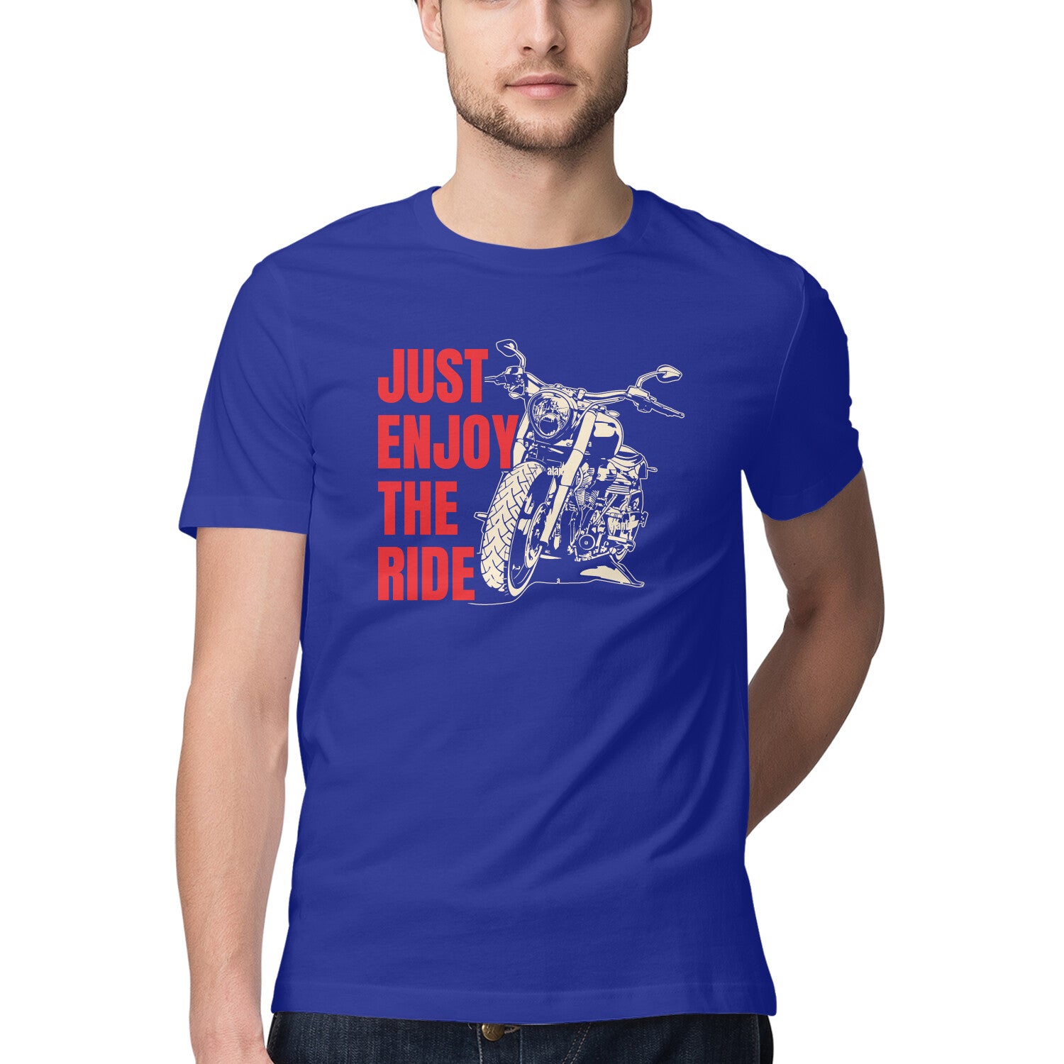 Men's Just Enjoy The Ride Design Printed T-Shirt