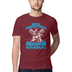 Men's Never Underestimate An Old Man With A Motorcycle Design Printed T-Shirt