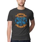 Men's Hell Riders Motorcycle Ride Or Die Design Printed T-Shirt