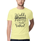 Men's Worlds Greatest Father Design Printed T-Shirt