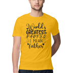 Men's Worlds Greatest Father Design Printed T-Shirt