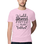 Men's Worlds Greatest Father Design Printed T-Shirt