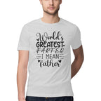 Men's Worlds Greatest Father Design Printed T-Shirt