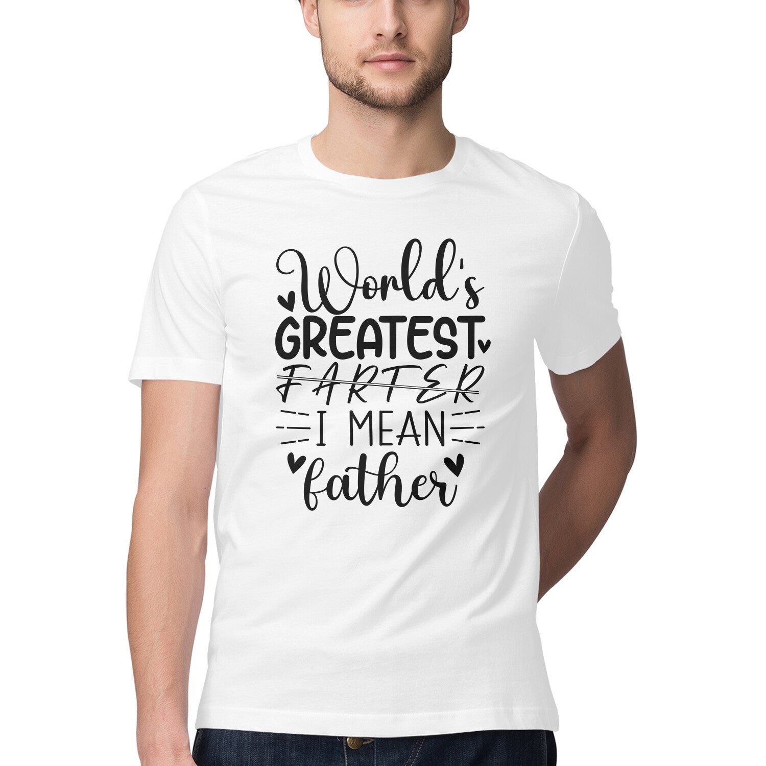 Men's Worlds Greatest Father Design Printed T-Shirt