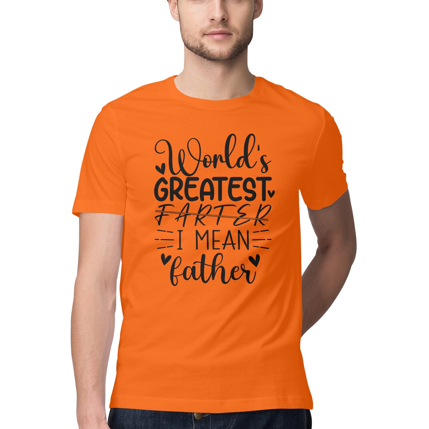 Men's Worlds Greatest Father Design Printed T-Shirt