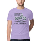 Men's I Drive Way Too Fast To Worry About Cholesterol Design Printed T-Shirt