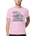 Men's I Drive Way Too Fast To Worry About Cholesterol Design Printed T-Shirt