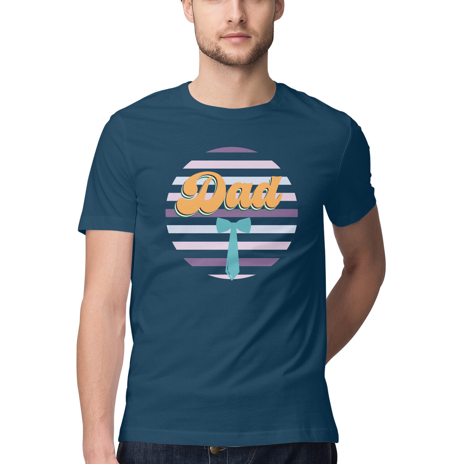 Men's Dad Design Printed T-Shirt