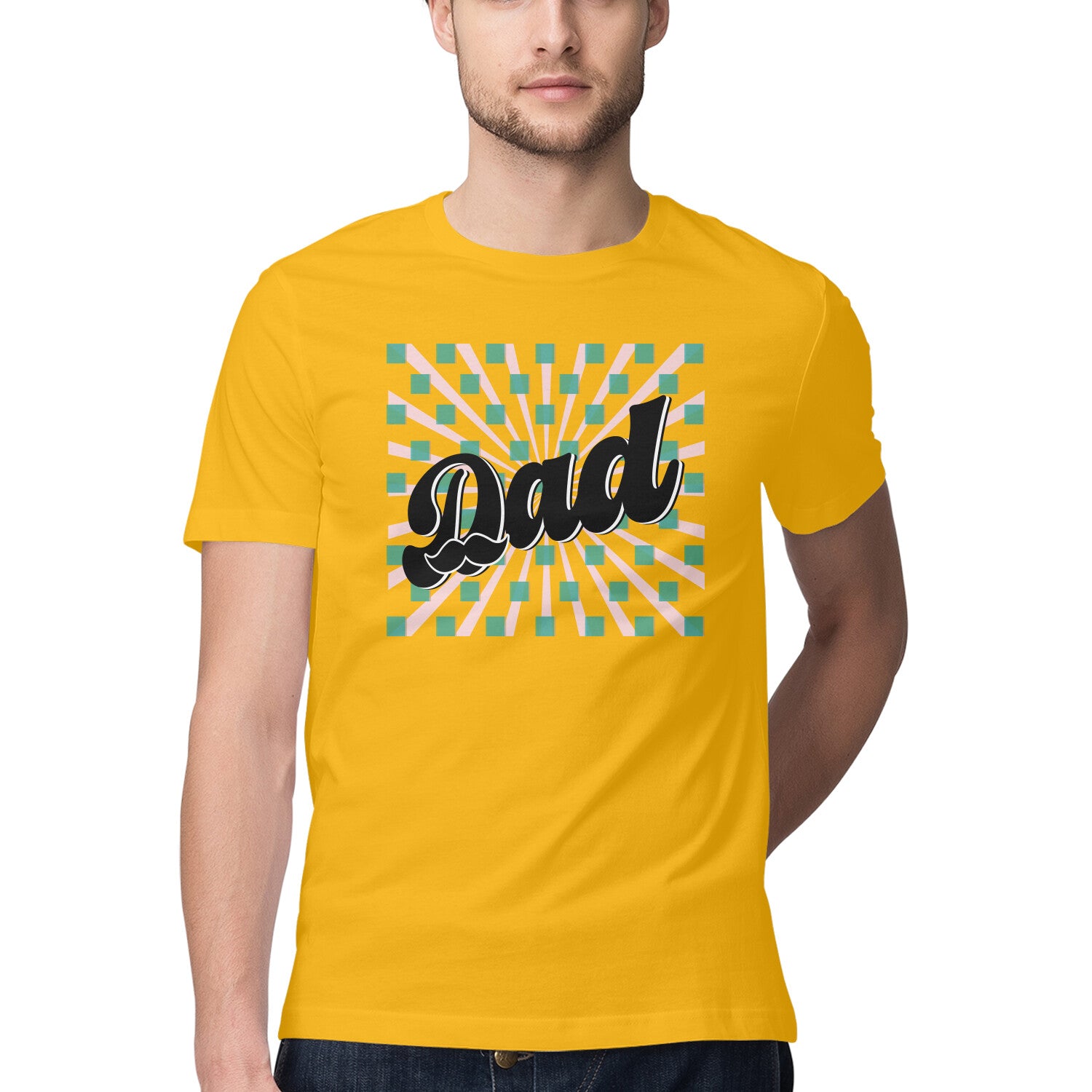 Men's Dad Design Printed T-Shirt
