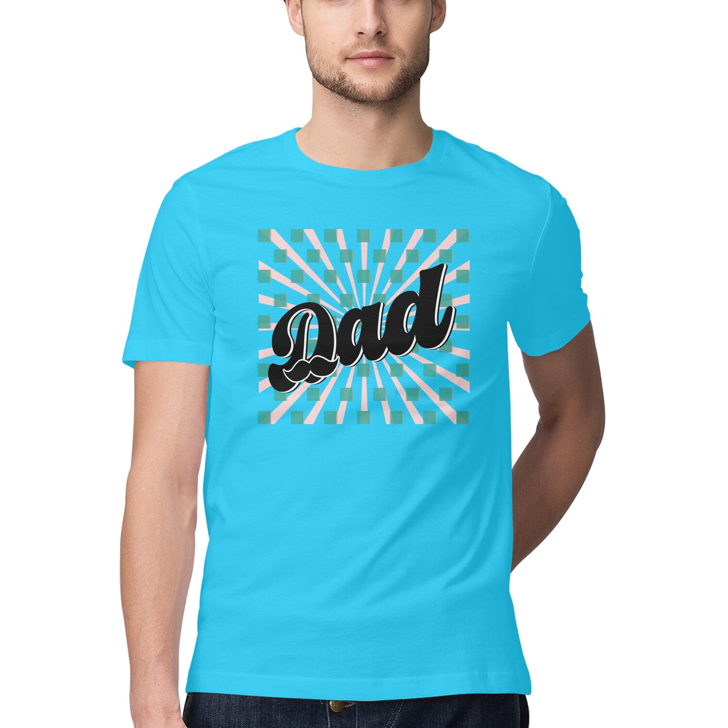 Men's Dad Design Printed T-Shirt