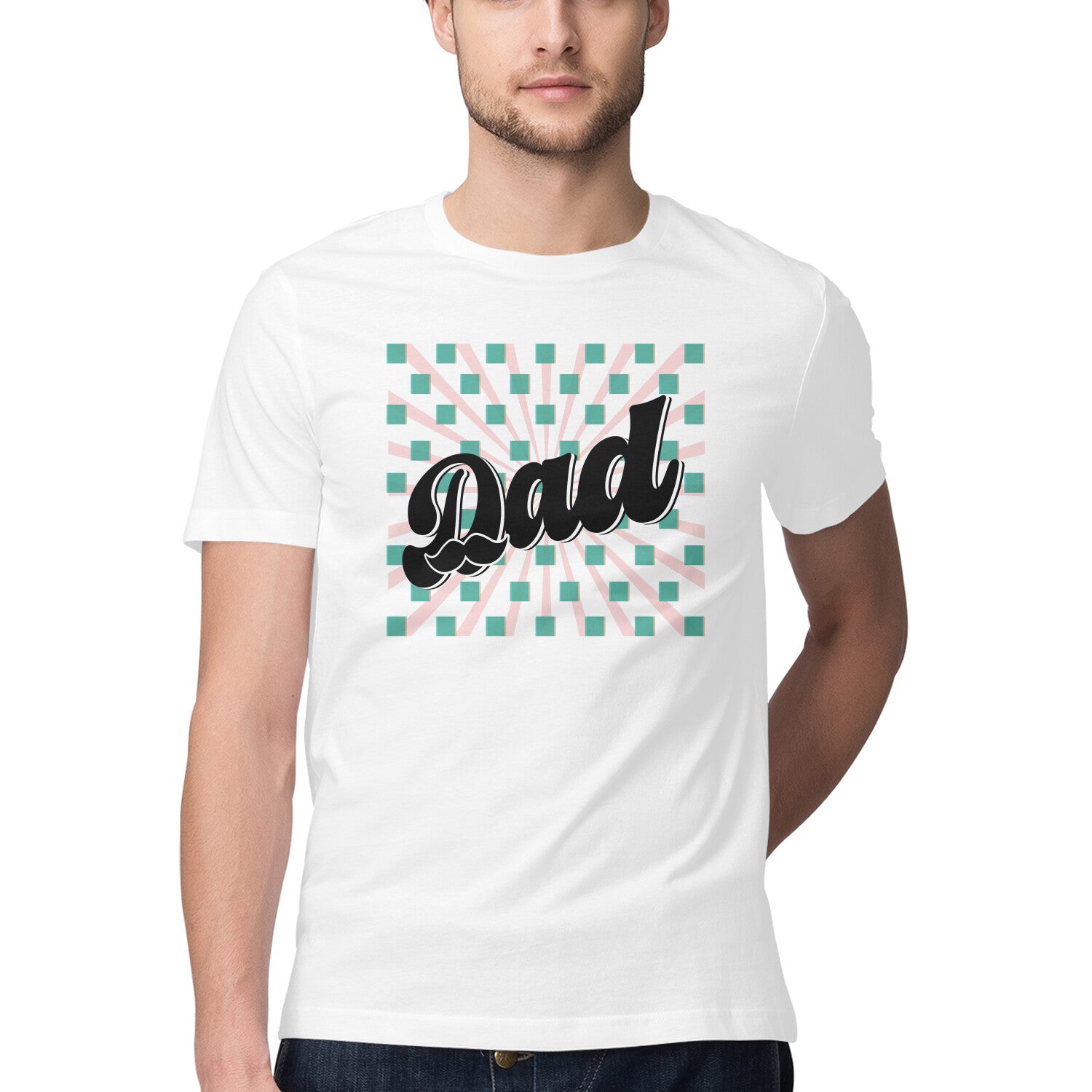 Men's Dad Design Printed T-Shirt