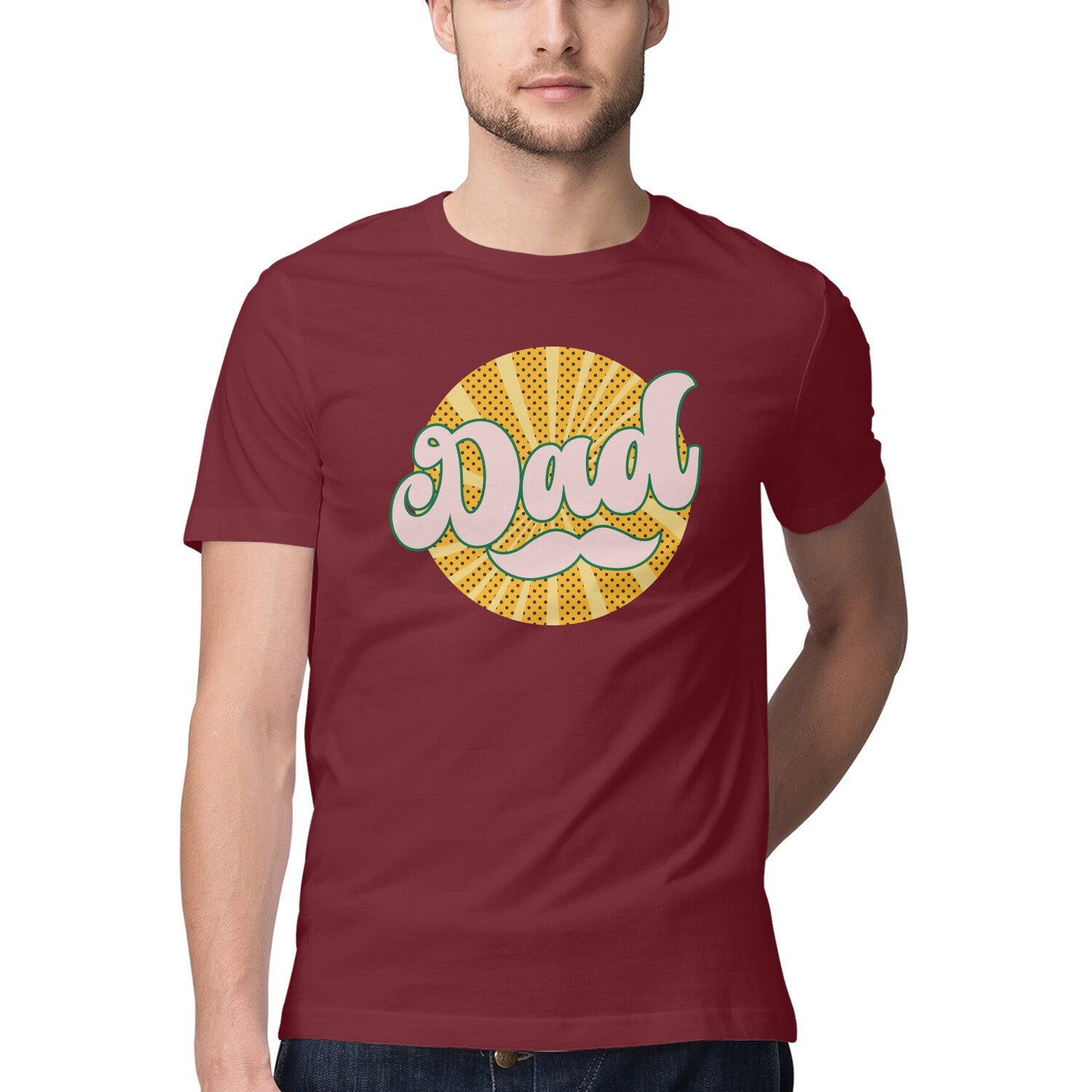 Men's Dad Design Printed T-Shirt