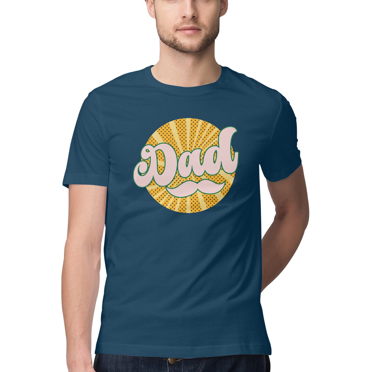 Men's Dad Design Printed T-Shirt