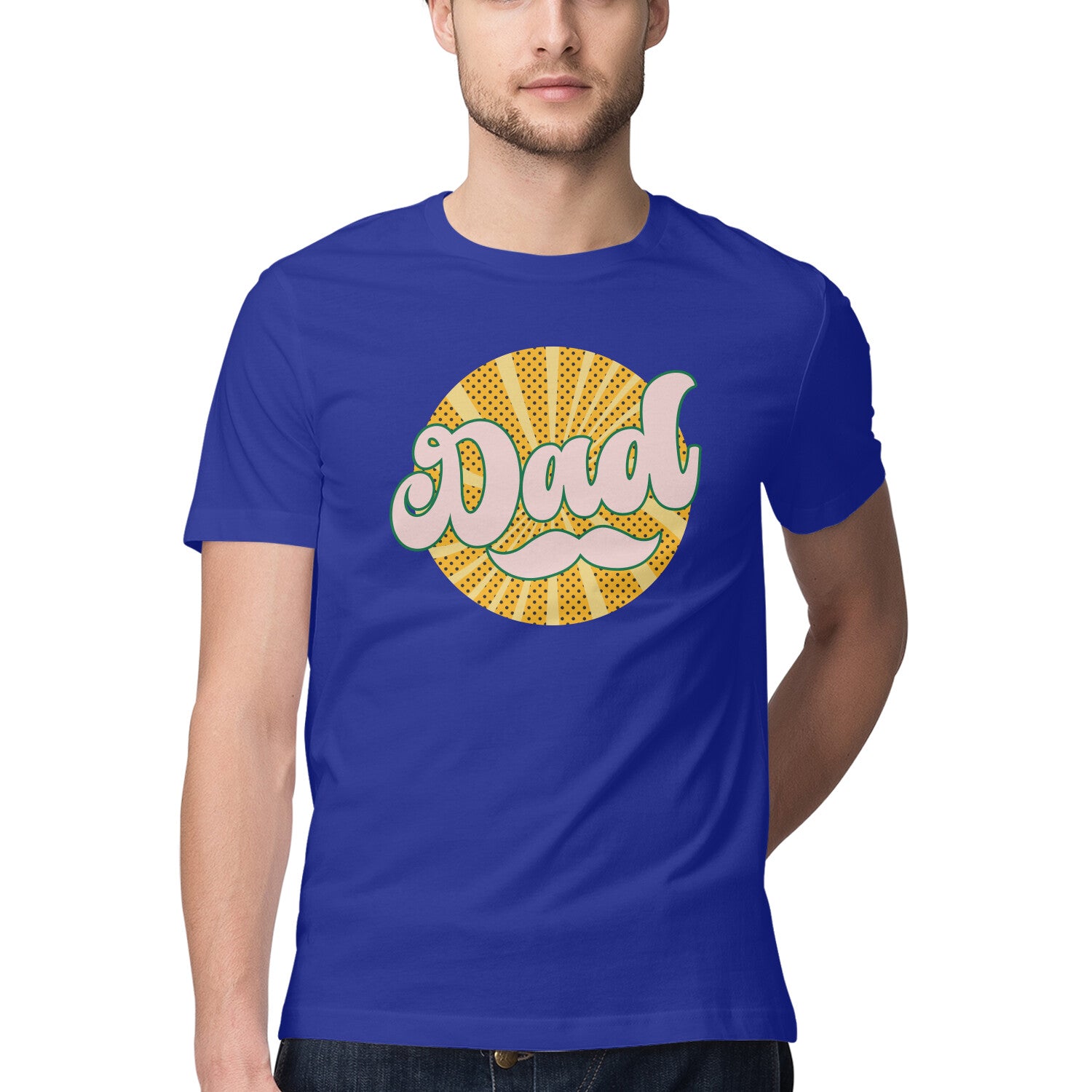 Men's Dad Design Printed T-Shirt