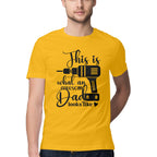 Men's This What An Awesome Dad Looks Like Design Printed T-Shirt