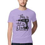 Men's This What An Awesome Dad Looks Like Design Printed T-Shirt