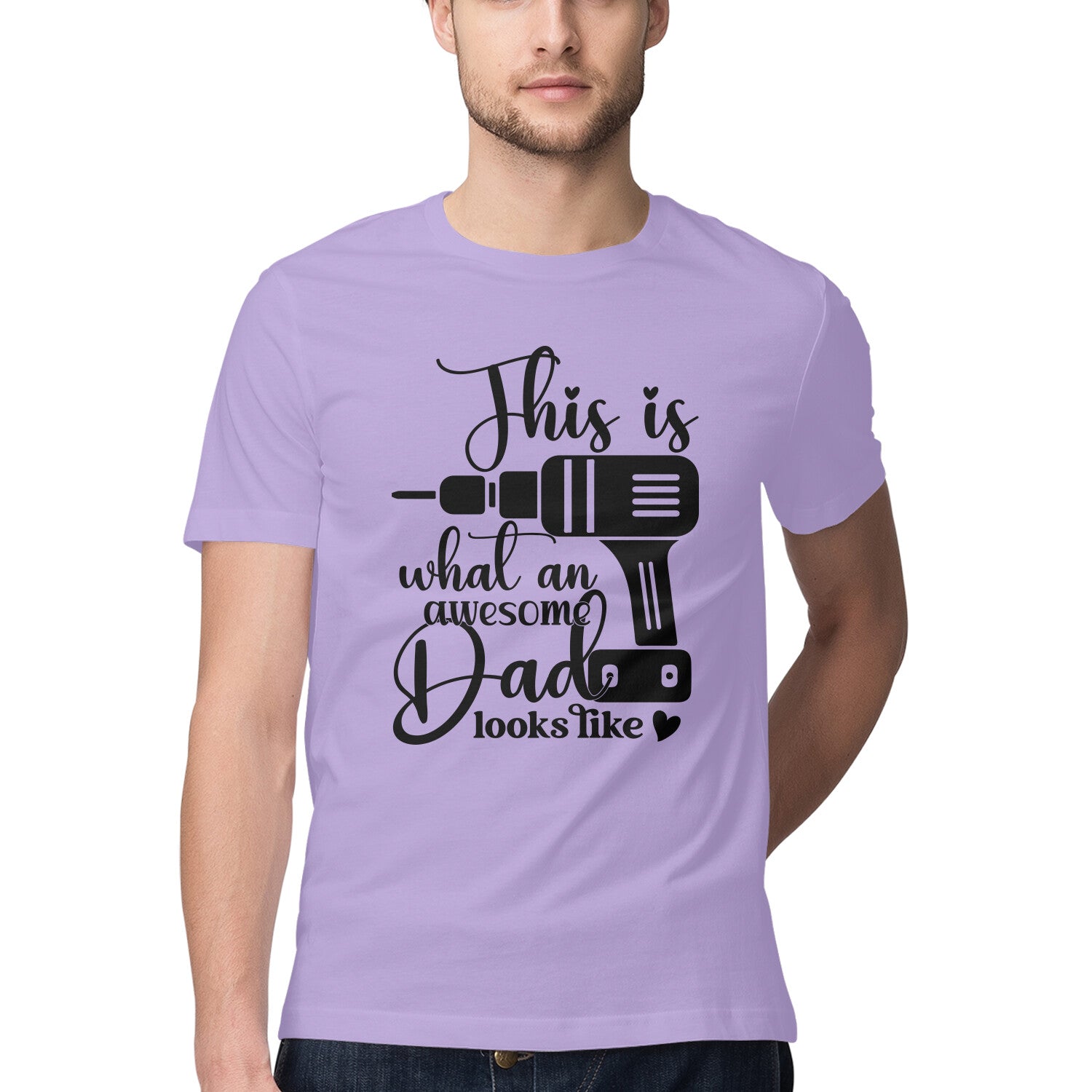 Men's This What An Awesome Dad Looks Like Design Printed T-Shirt