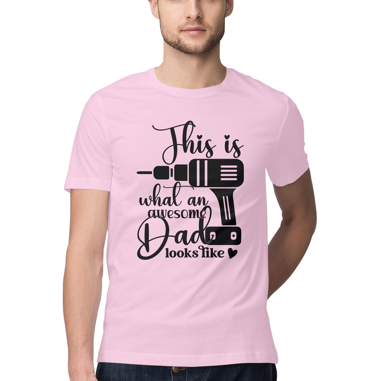 Men's This What An Awesome Dad Looks Like Design Printed T-Shirt