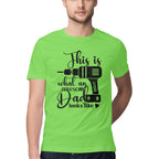 Men's This What An Awesome Dad Looks Like Design Printed T-Shirt