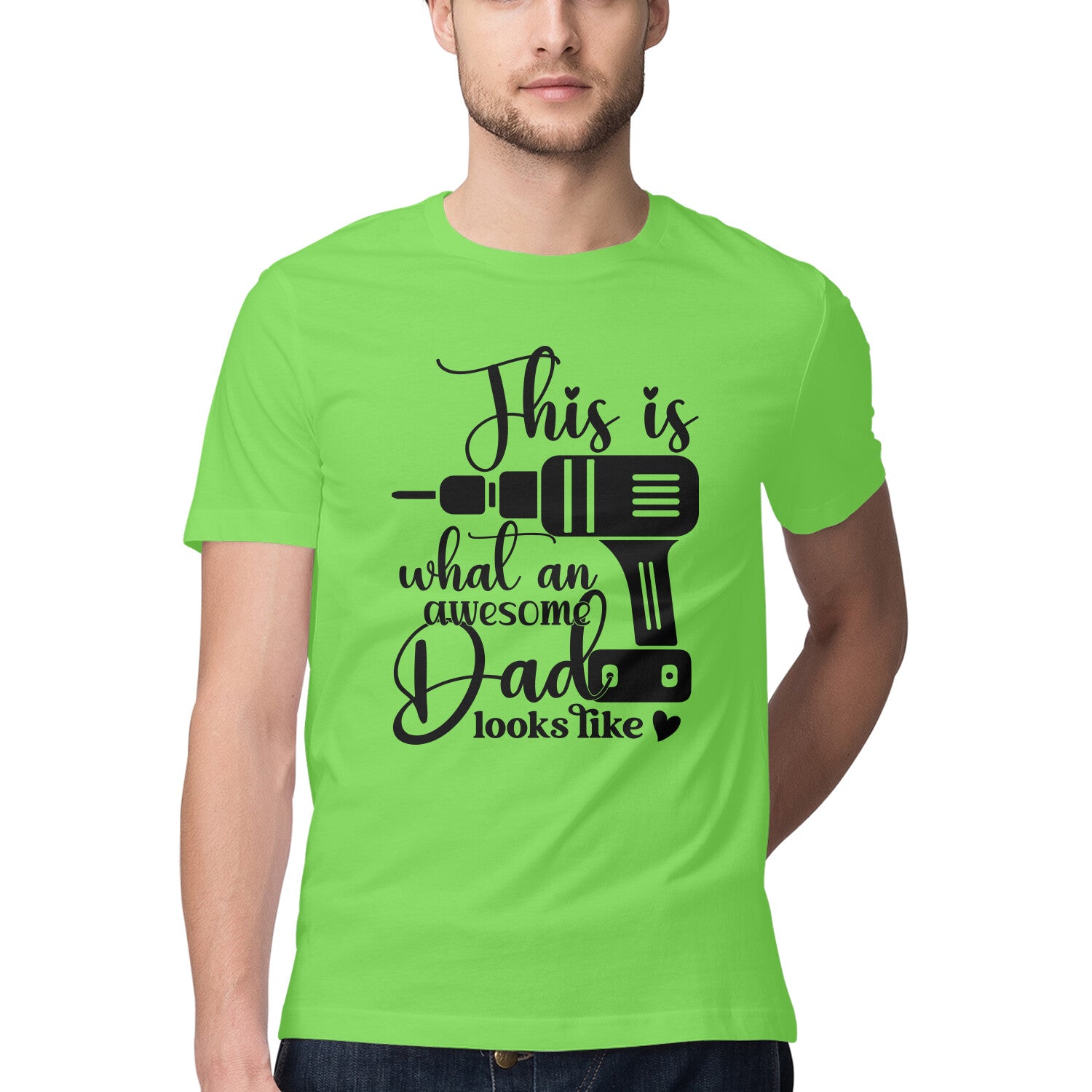 Men's This What An Awesome Dad Looks Like Design Printed T-Shirt