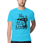 Men's This What An Awesome Dad Looks Like Design Printed T-Shirt