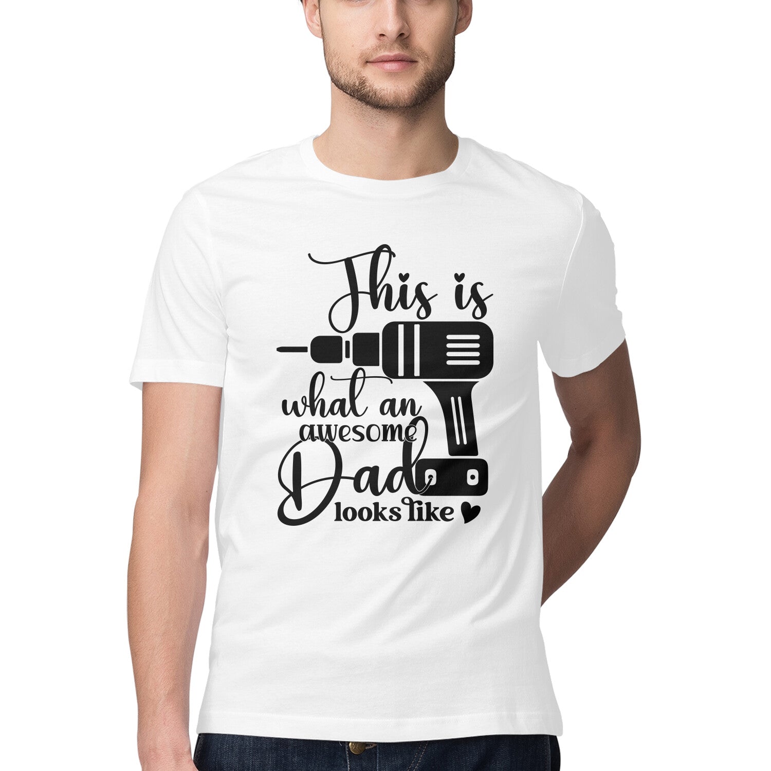 Men's This What An Awesome Dad Looks Like Design Printed T-Shirt