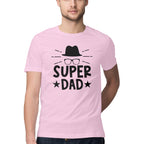Men's Super Dad Design Printed T-Shirt