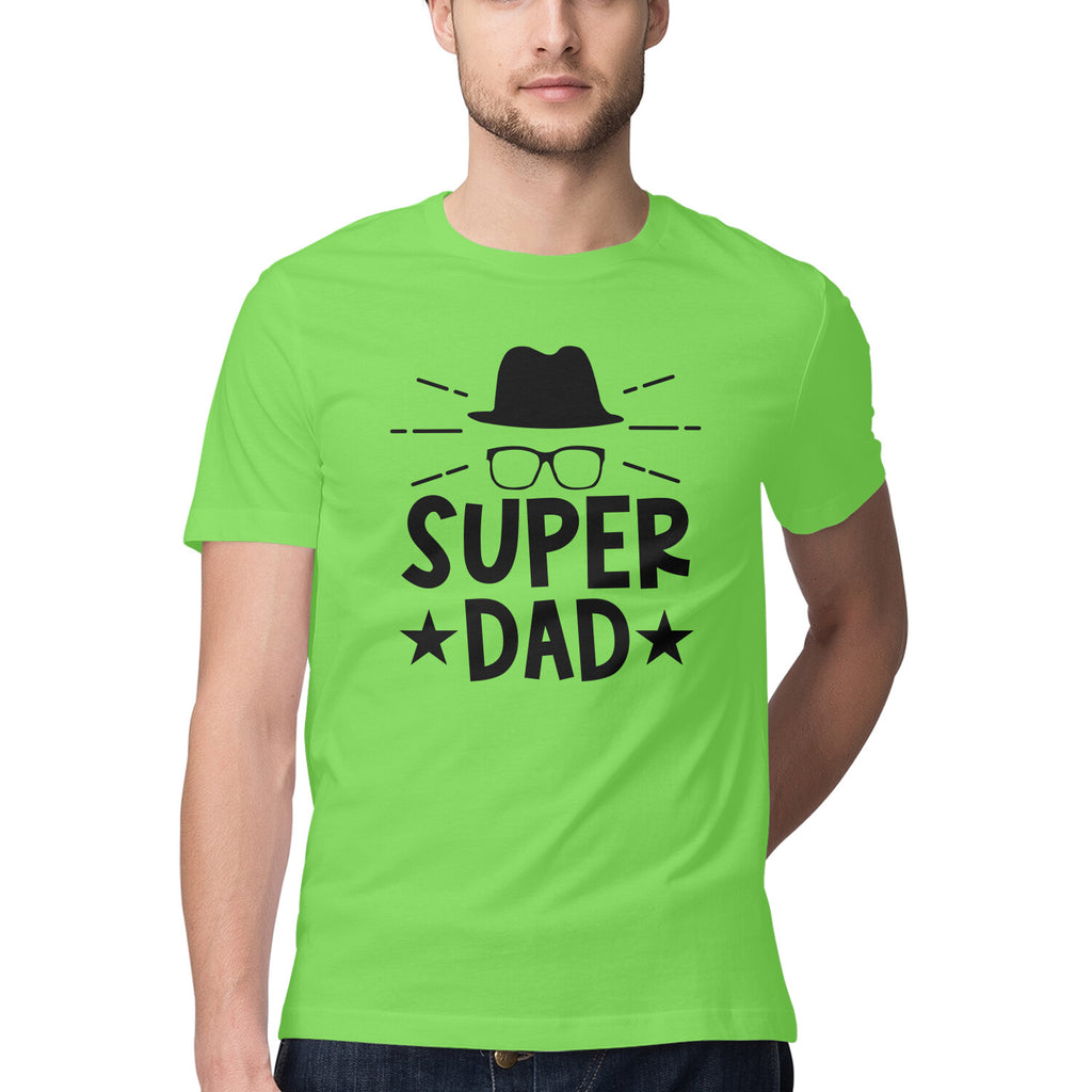 Men's Super Dad Design Printed T-Shirt