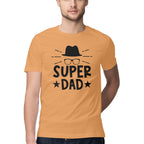 Men's Super Dad Design Printed T-Shirt