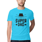 Men's Super Dad Design Printed T-Shirt