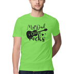 Men's My Dad Rocks Design Printed T-Shirt