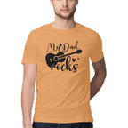 Men's My Dad Rocks Design Printed T-Shirt