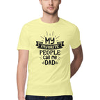 Men's My Favorite People Call me Dad Design Printed T-Shirt